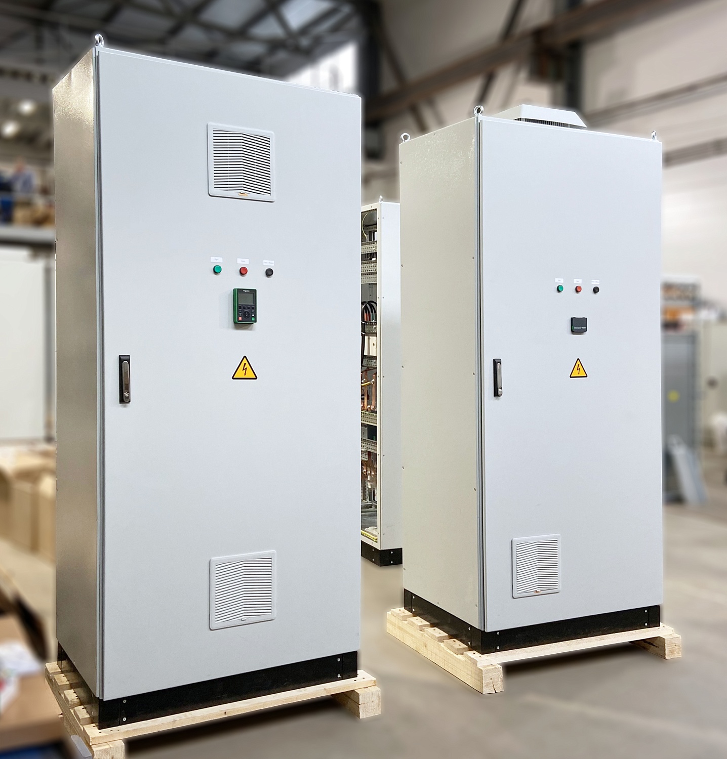 Шкафы управления насосами и дымососом для ТЭЦ